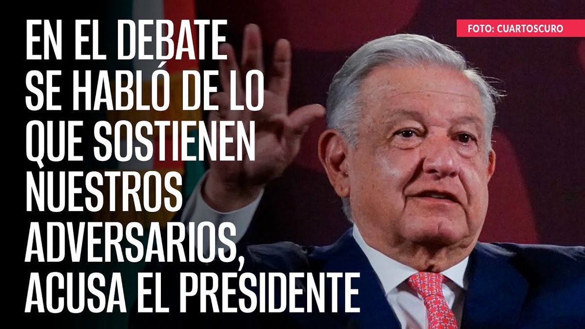 🔴 #EnVivo ¬ #LosPeriodistas 

El Presidente López Obrador compartió hoy un nuevo posicionamiento sobre el debate que sostuvieron Claudia Sheinbaum Pardo, Xóchitl Gálvez Ruiz y Jorge Álvarez Máynez.
youtube.com/watch?v=hkSaVs…