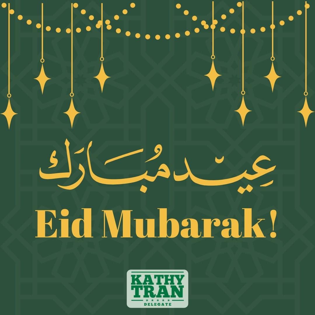Eid Mubarak! As the holy month of Ramadan comes to a close, I would like to wish a blessed Eid al-Fitr to all our Muslims friends and neighbors who are celebrating.