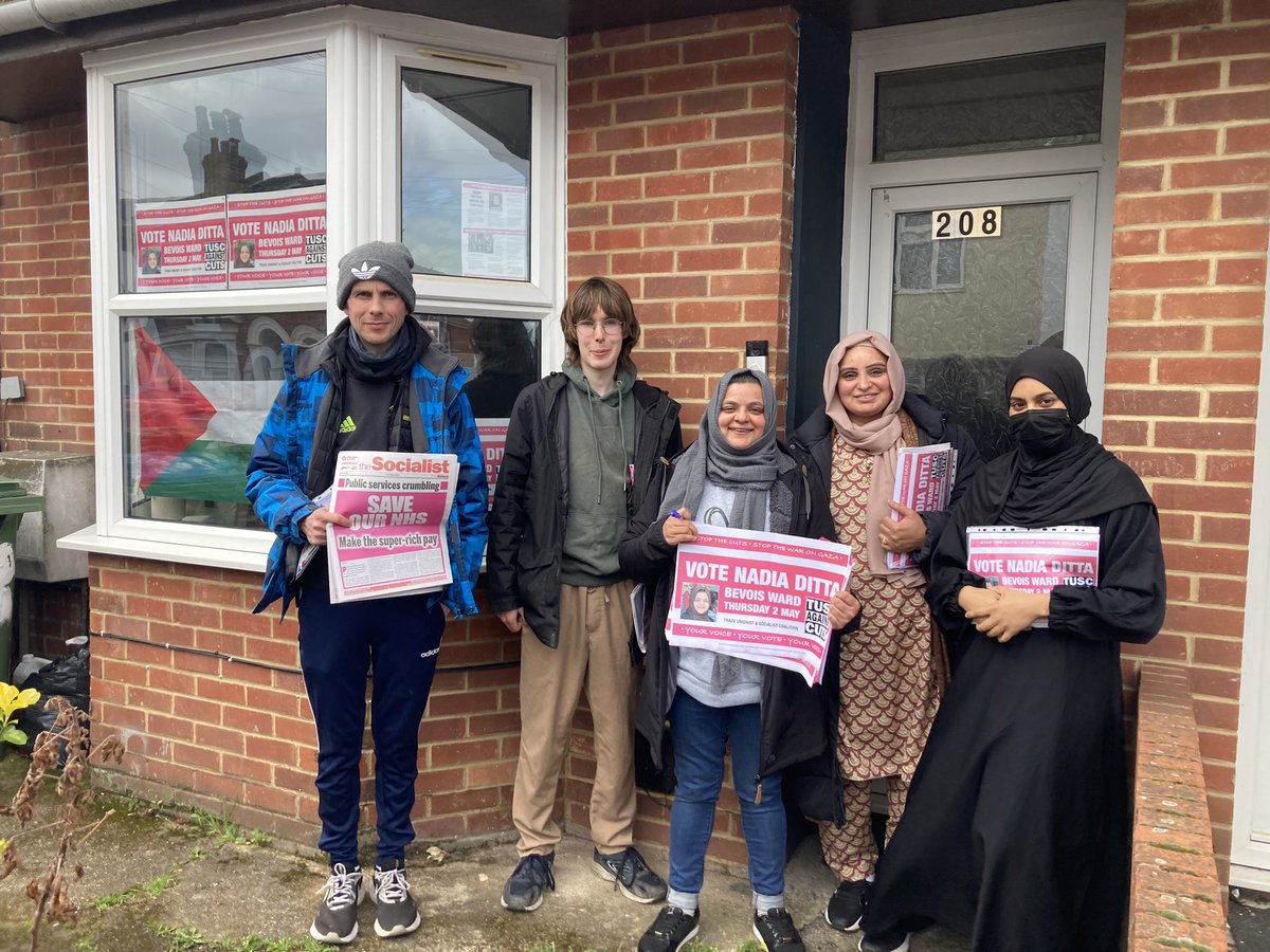 Today’s team out in Bevois. If you’re anti cuts and anti war please come and help build a socialist alternative to the Tory and Labour austerity war machine. Drop me a DM for info #StopCouncilCuts #StopGenocideInGaza #Southampton #VoteTUSC ✊