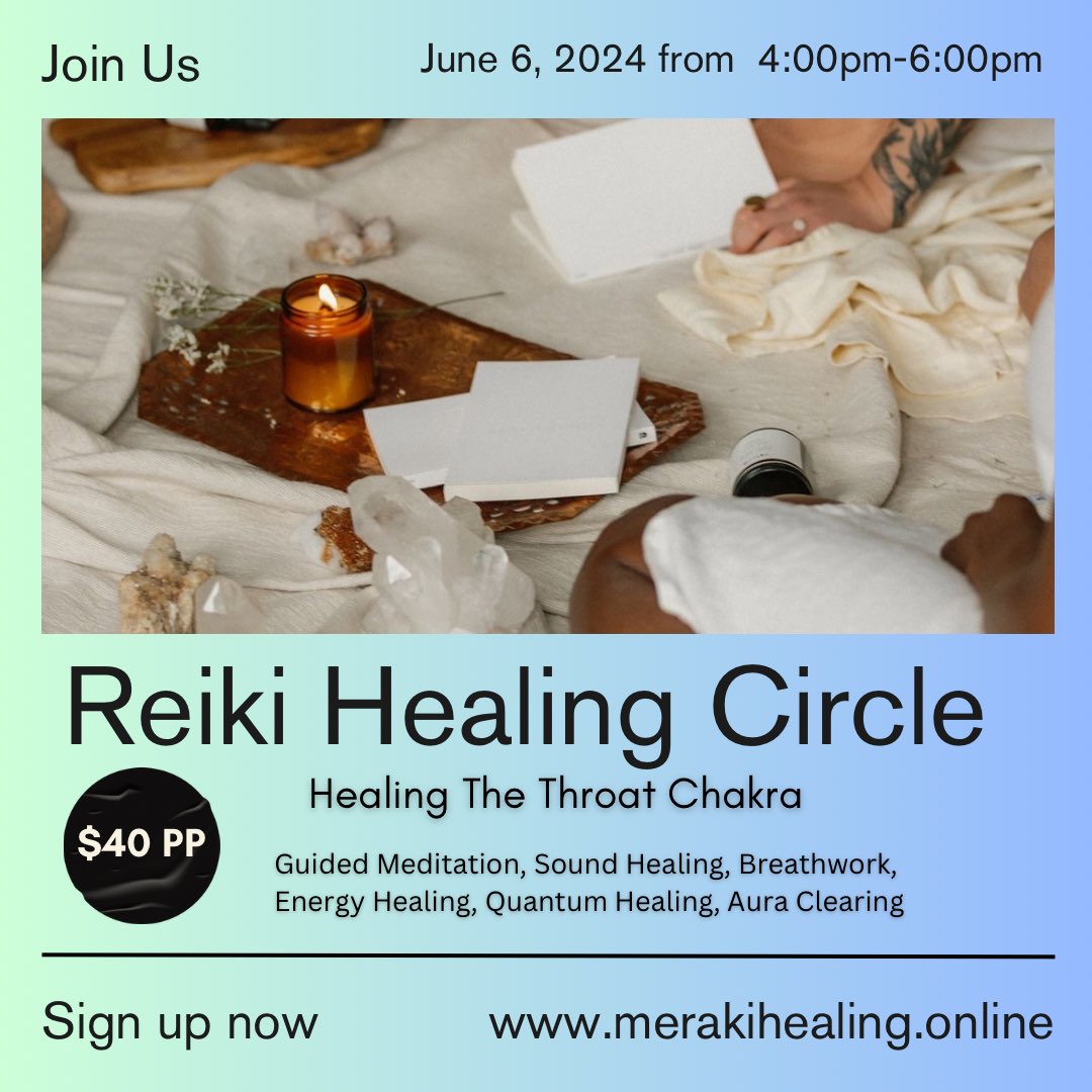 Our Next Reiki Healing Circle on 6/6✨🌬️🩵
#holisticwellness #womeninwellness #empowerment #sacredspace #speakyourtruth #reikicircle #nycevents
