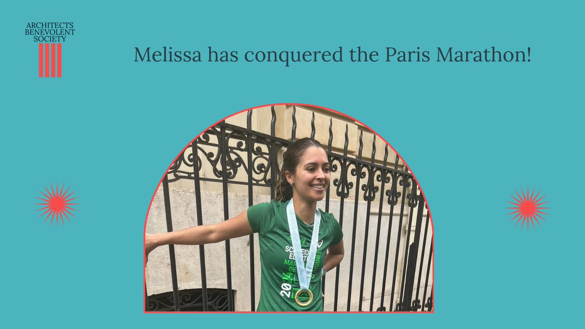 🏃‍♀️ @itsmelissa_k has conquered the Paris Marathon! We're thrilled to announce that she has successfully reached her fundraising goal for ABS. As we celebrate this milestone, let's continue to stand together in creating a stronger, more supportive architectural community!