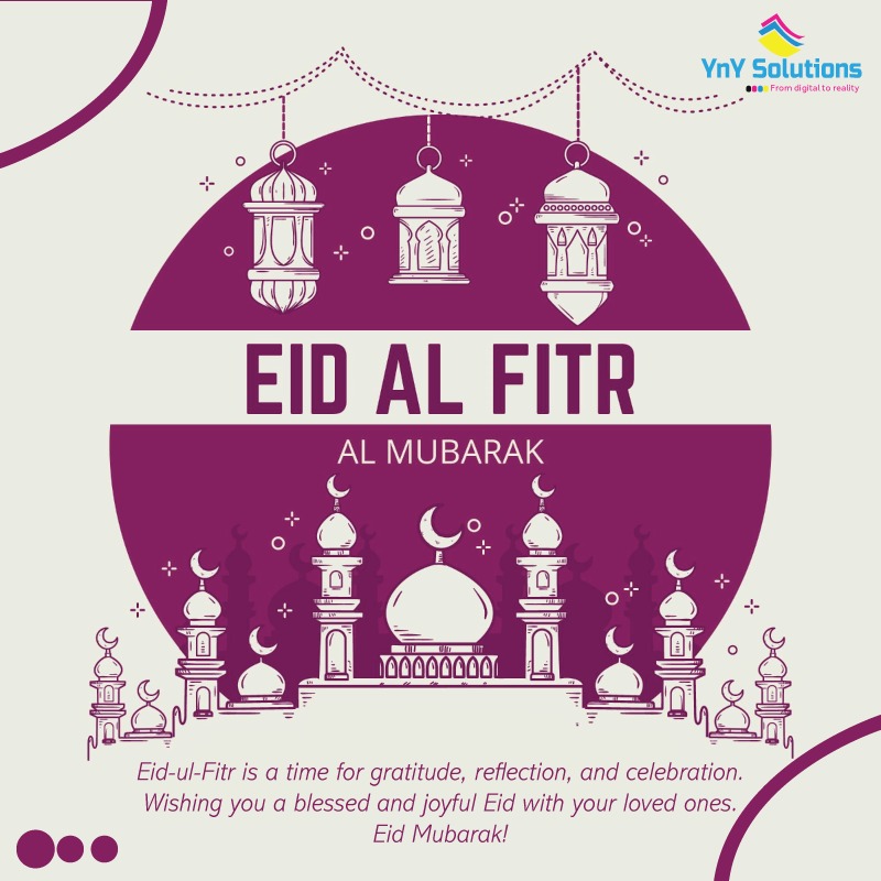 YnYsolutions's tweet photo. Wishing all our esteemed customers a blessed Eid filled with happiness and laughter!
Eid Mubarak https://t.co/8O5sh6mbSV