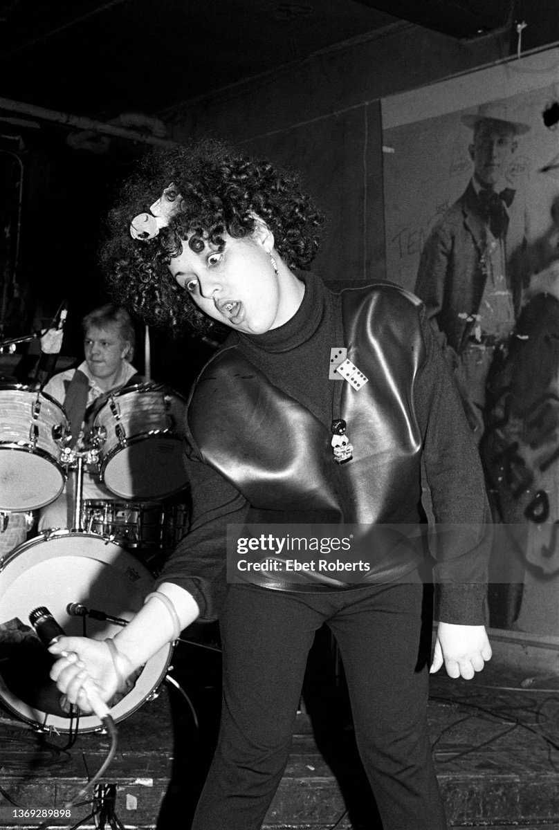 Poly Styrene performing with X-Ray Spex at CBGB's in New York City on March 26, 1978.