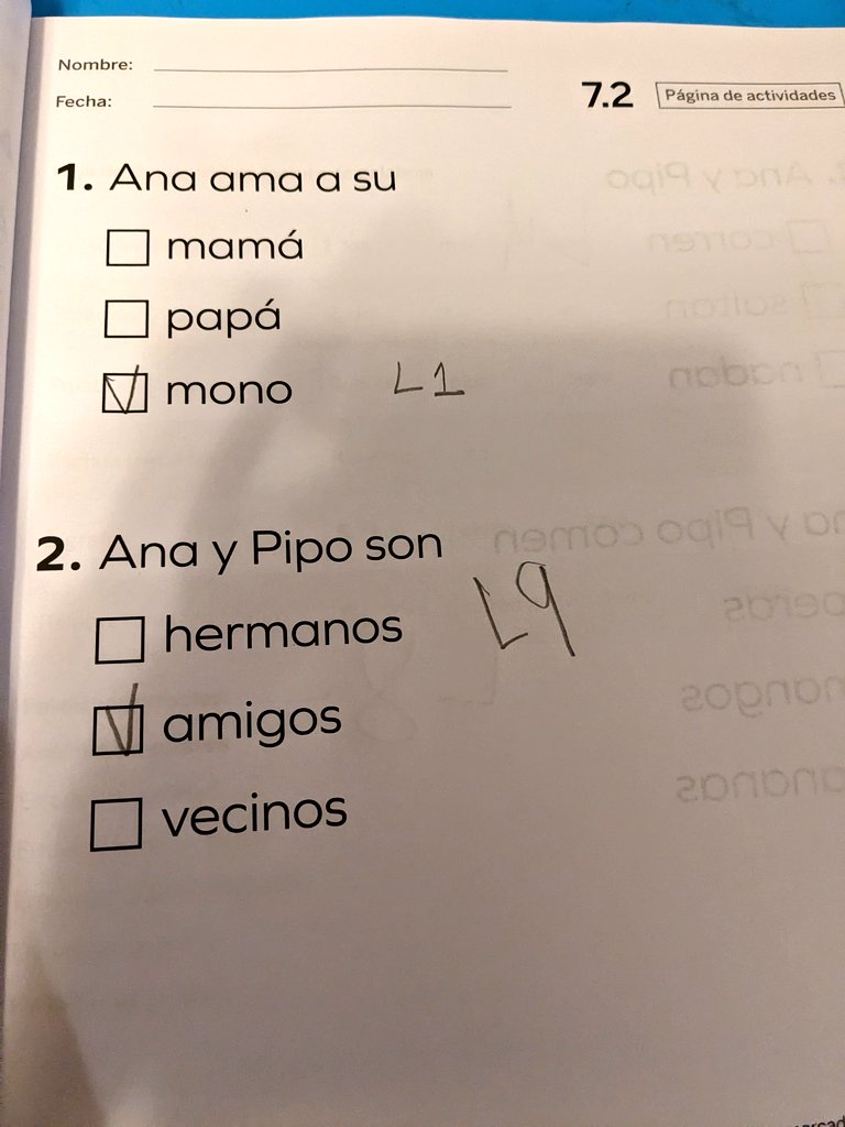emytomita's tweet photo. @amplify #TexasEdition That's what happens when your mom is an upper grade reading teacher 😅 Taught my daughter how to add evidence after answering multiple-choice questions . #1stgrade #myexperiment "Where does it say this in the text?" https://t.co/sWMkFkq84e