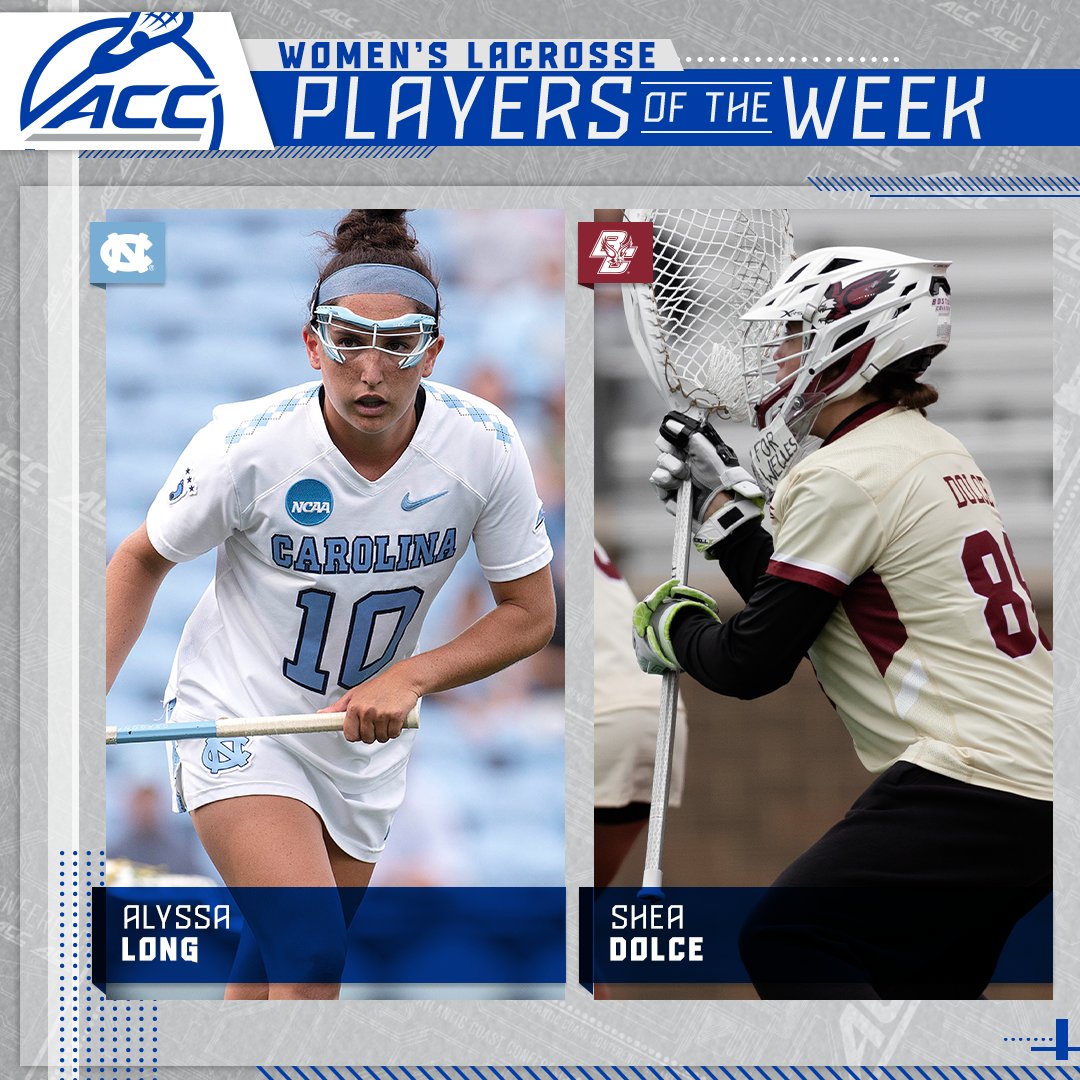 Women's Lacrosse Players of the Week 🥍 📰 theacc.co/3Je0FtE