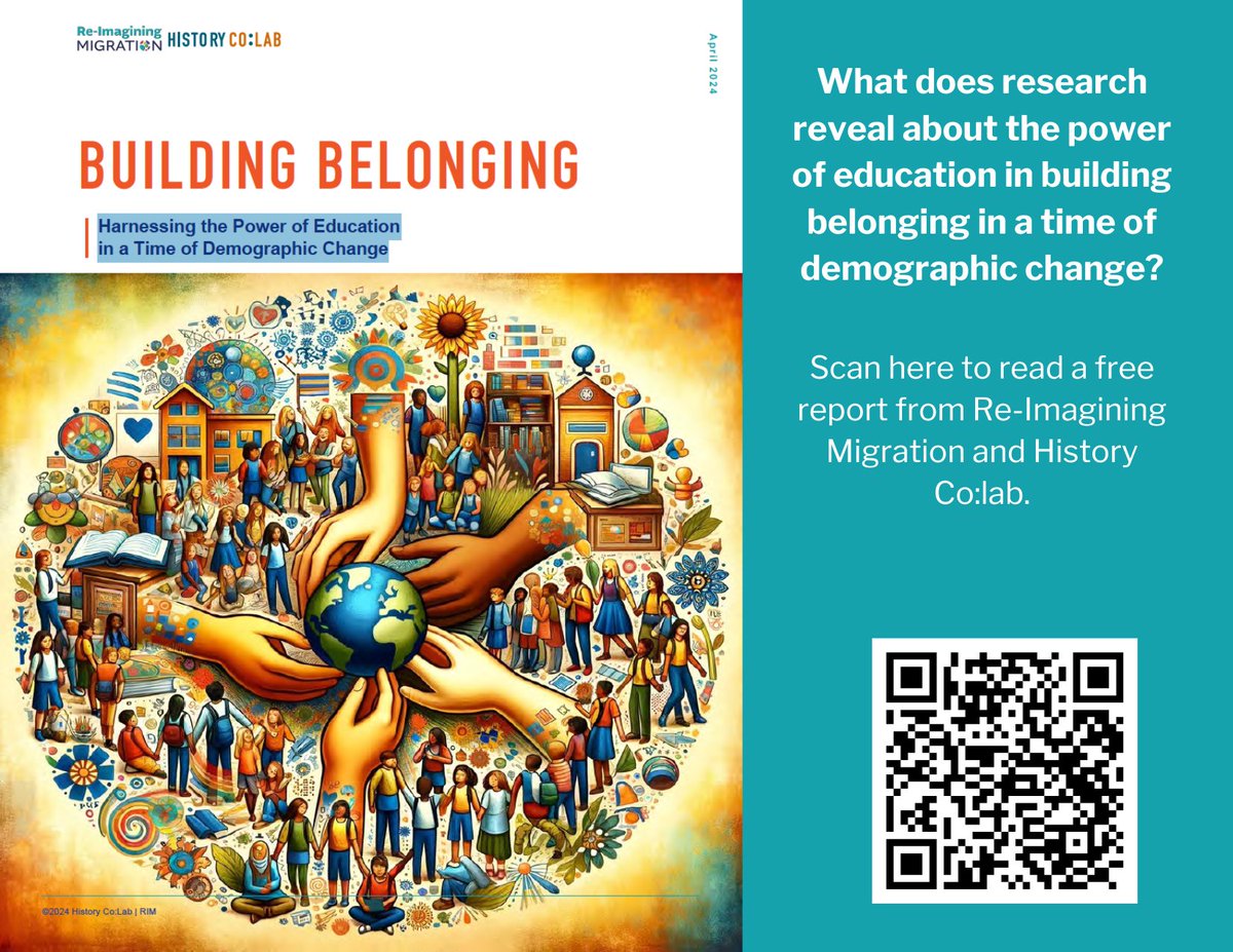 📚🌍 New report by Re-Imagining Migration & @History Co:Lab stresses the need for #schools to foster belonging amid growing classroom diversity. #EducationForAll #BuildingBelonging #InclusiveSociety reimaginingmigration.org/building-belon…
