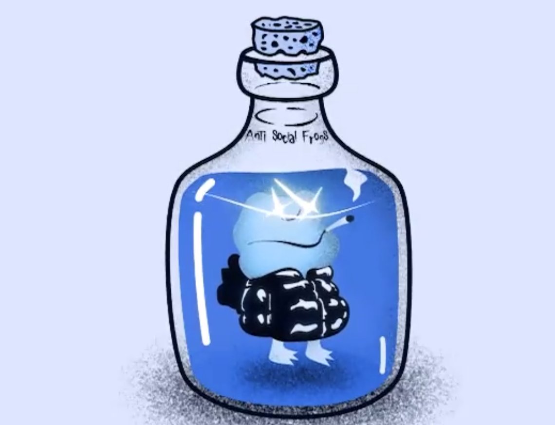 0xxcdh's tweet photo. 一个非常有意思的项目，有许多国外的大KOL关注
跟项目方聊了很久，好不容易拿到一些白名单，现在抽5个wl🫡🫡🫡
薄荷日期：？
薄荷价格：？
供应：？

1️⃣ 关注@0xxcdh和@AntiSocialFrogs 
3️⃣ 点赞 + 转发 + @三位好友 https://t.co/WjVB6VKePh