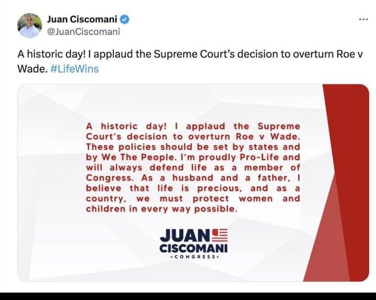 Rep.Juan Ciscomani, AZ CD6, is not being honest with the people of AZ. Who is the real Ciscomani?  We’re pointing at door #2. 

Don’t let #CiscoMAGA fool you.