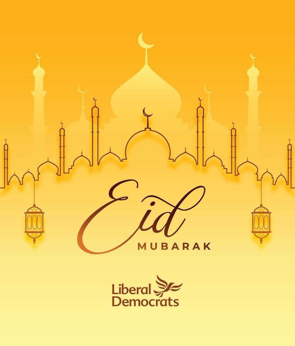 On behalf of Ealing Lib Dem Councillors and Focus teams, we wish #EidMubarak to all those celebrating this evening in Ealing.