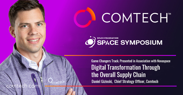 Meet our team at #Spacesymposium2024. Tomorrow, April 10, Daniel Gizinski will join the Game Changers Track to discuss Digital Transformation Through the Overall Supply Chain. Cheyenne Mountain Resort. 10:55 A.M. MDT.  Be sure to visit us at booth #1171. @SpaceFoundation