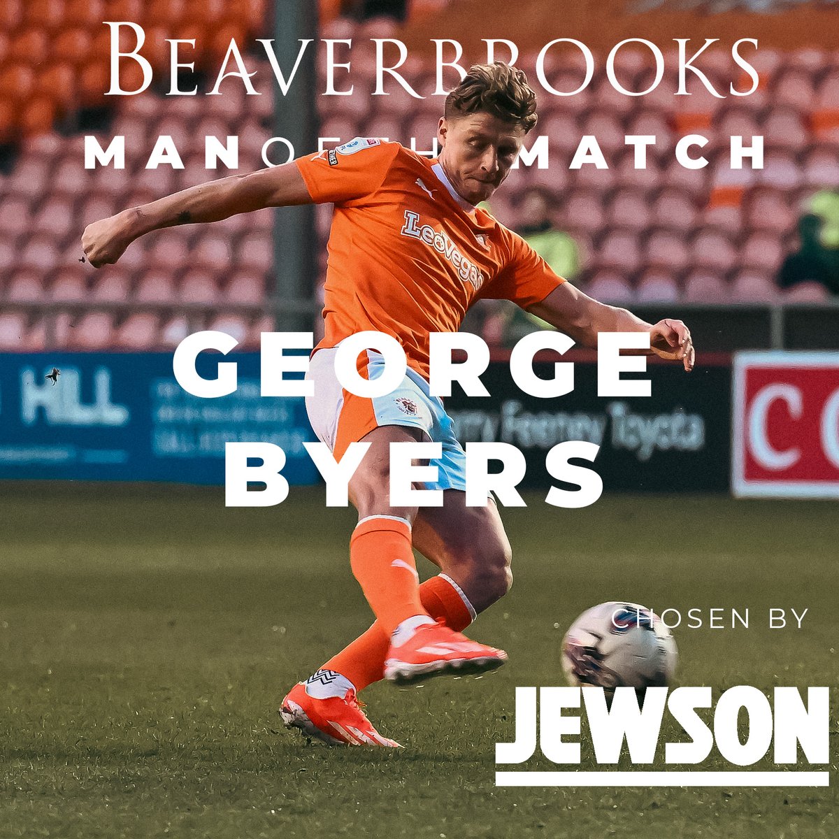 90+5' - Tonight's @Beaverbrooks Man of the Match chosen by @Jewson is George Byers. 🍊#UTMP | 1-0