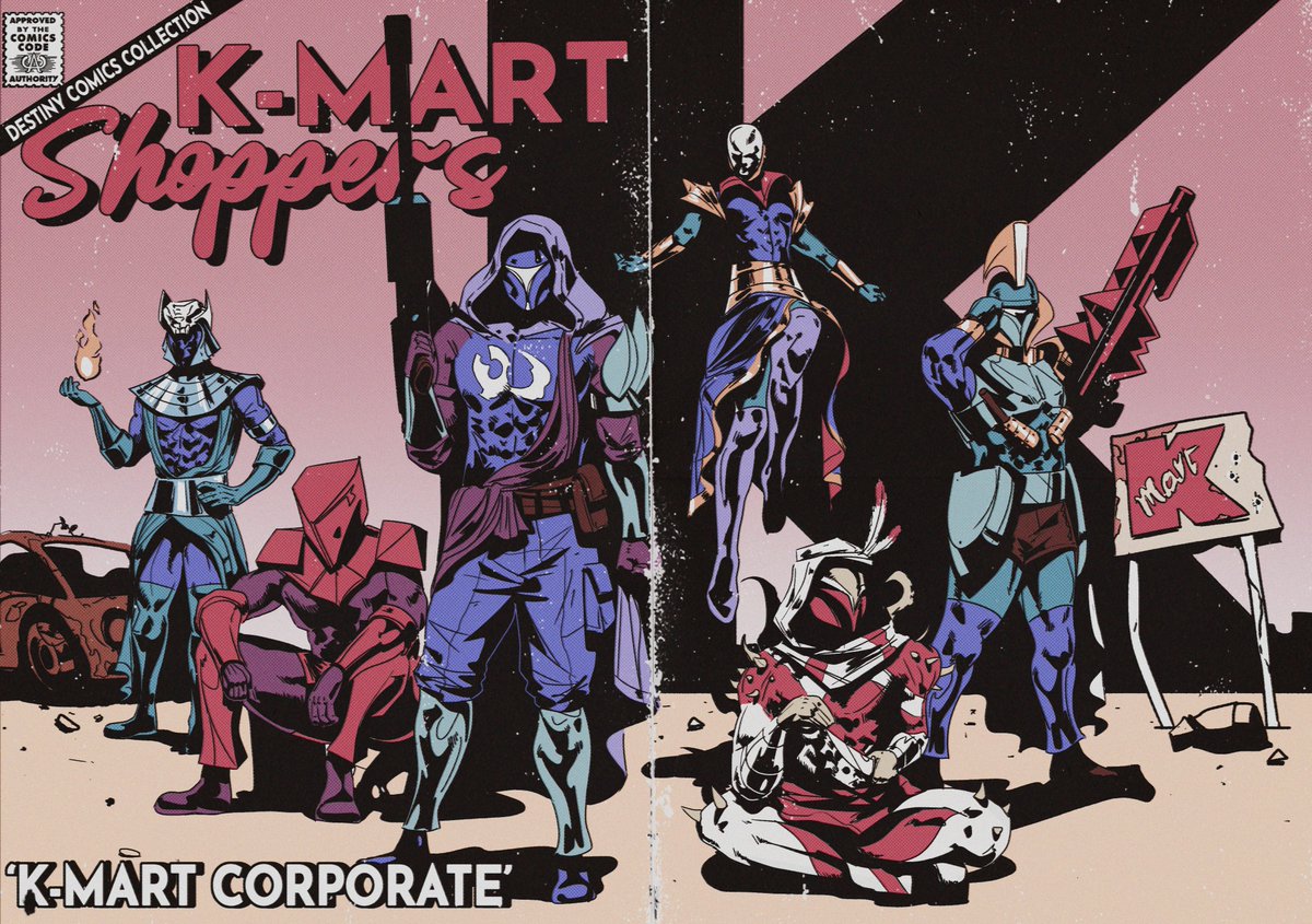 jackdrawss's tweet image. For clan K-Mart Shoppers. Dm me if you want one for your own fireteam... #destiny #thefinalshape #intothelight #bungie #lightfall #lukesmith