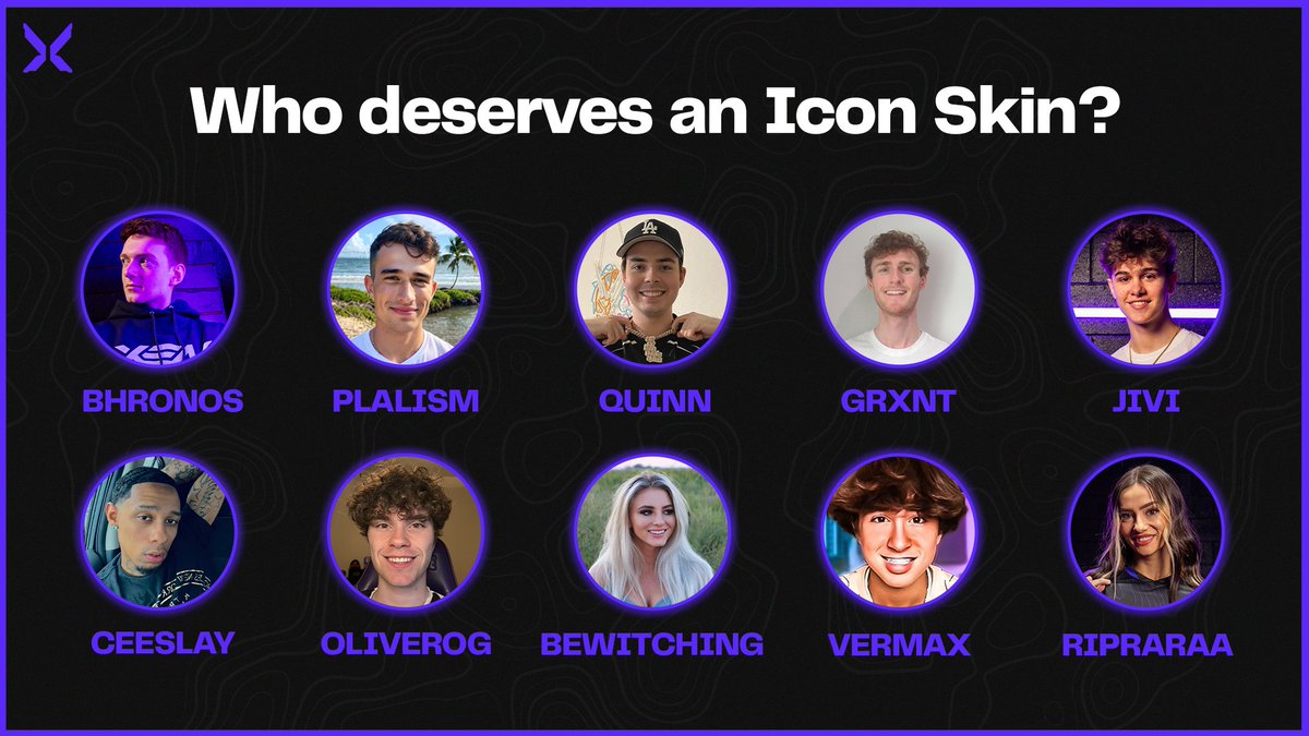 If you can buy one creator Icon skin... who would it be? We will make the most tagged creator an Icon skin
