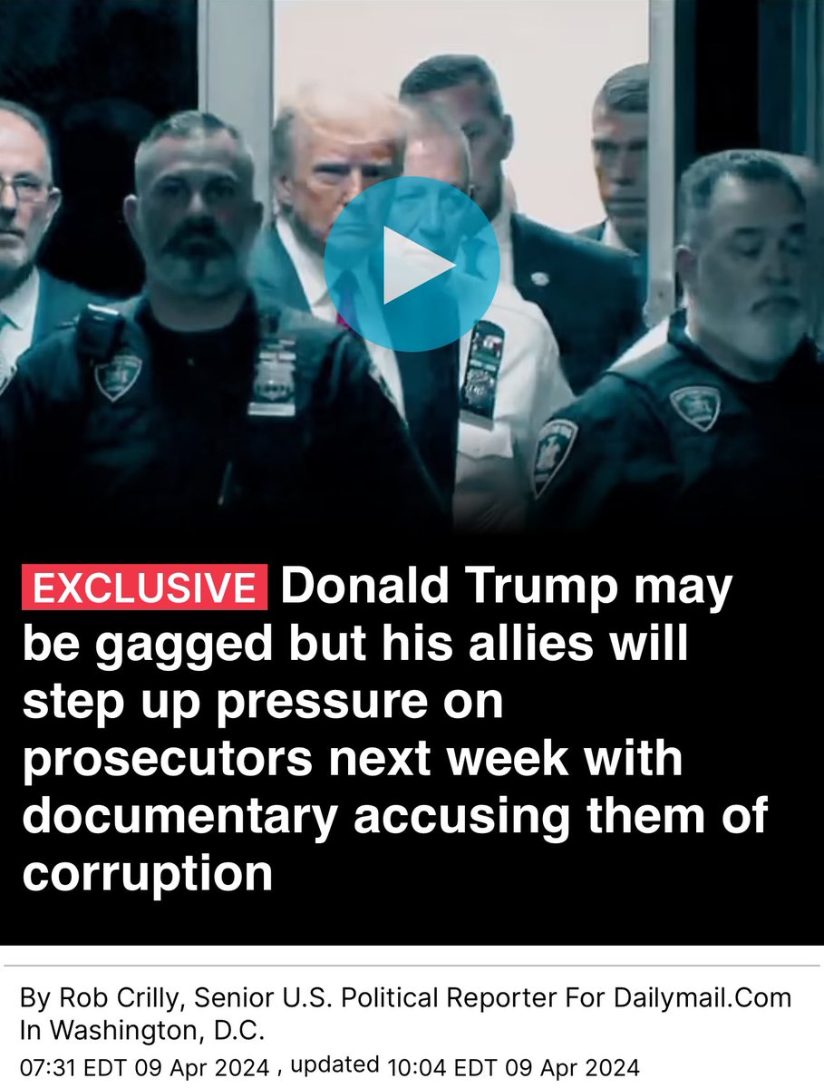 Trump allies will step up their attacks on prosecutors investigating the former president next week, with the launch of an online documentary accusing them of political activism and electioneering. 'Chasing Trump' is due to be released on April 17, two days after a court in New…