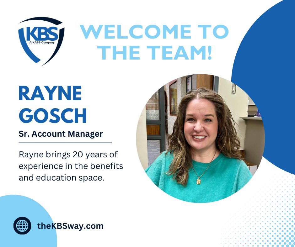 thekbsway's tweet photo. We are thrilled to announce that @raynegosch will be joining KBS as Sr. Account Manager! Rayne officially starts this Summer and will be supporting our groups across Central and Western Kansas. 🙌🎉 https://t.co/MXEvA21scV