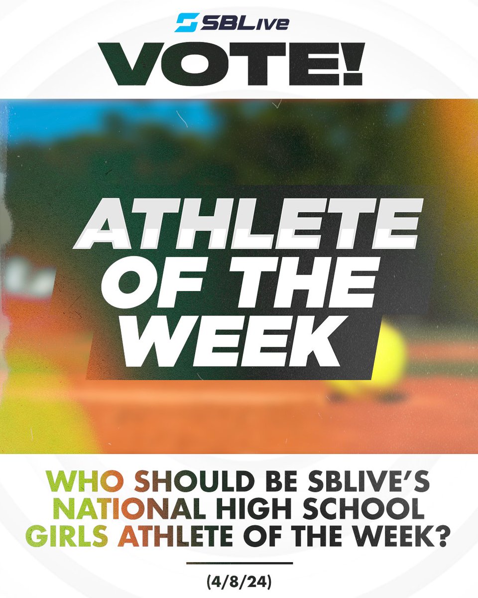 We found them, now we need you to make the decision 💫 Vote and tell us who you picked to be this week's national high school girls athlete of the week 🗳️🥎🥍👟⚽️ highschool.athlonsports.com/national/2024/…