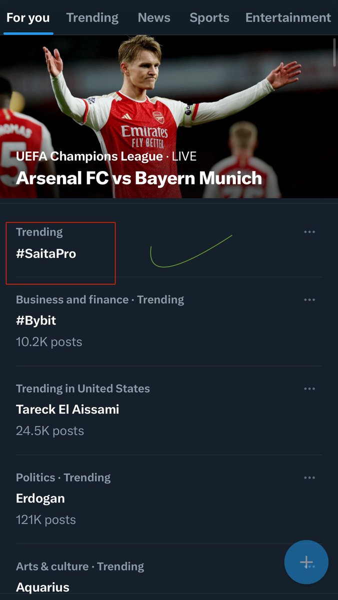 Wow 😮 SaitaPro is trending #SaitaChainCoin #saitacard #saitapro