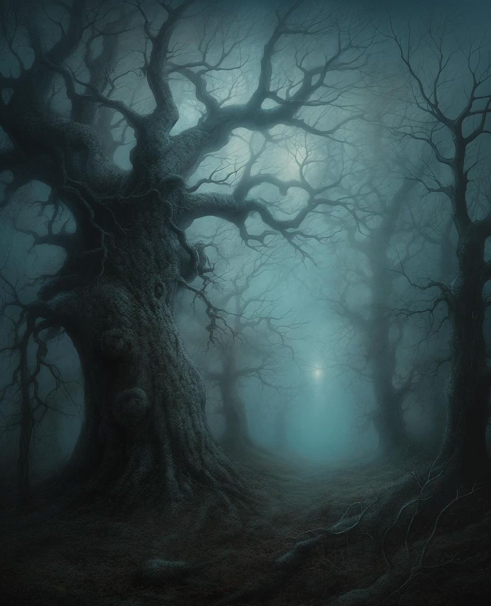 'The deep, dark, haunted woods' by Geokurgan
