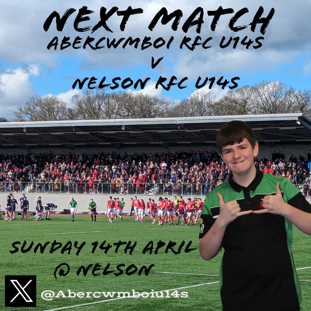 This Sunday we travel a few miles down the road to <a href="/NelsonRFCMJ/">Nelson RFC Mini & Juniors</a> and Mr <a href="/daicambourne/">Dai Cambourne</a> in what will no doubt be a great game.