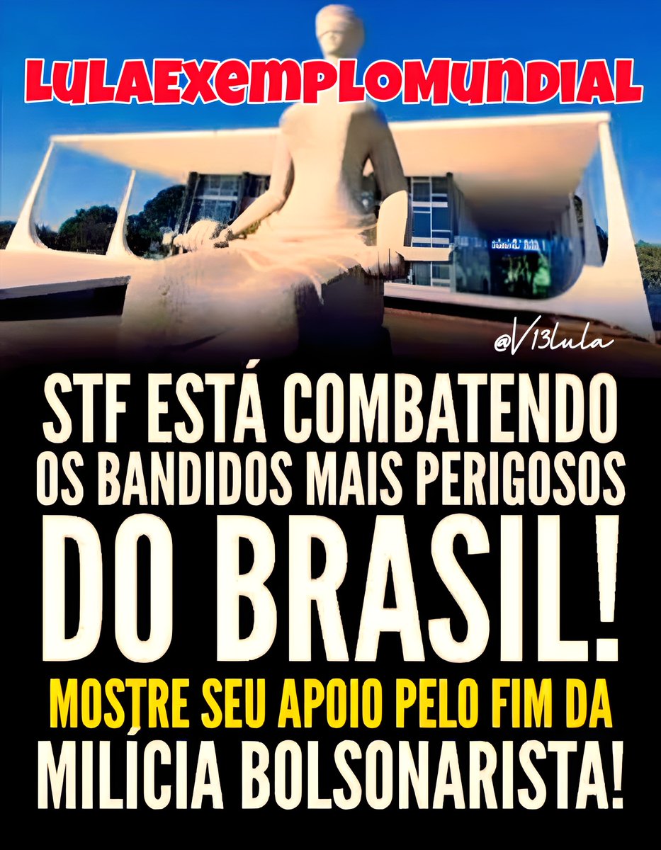 #LulaExemploMundial
Estamos com você <a href="/LulaOficial/">Lula</a> conte com a gente sempre!!!
#LulaExemploMundial