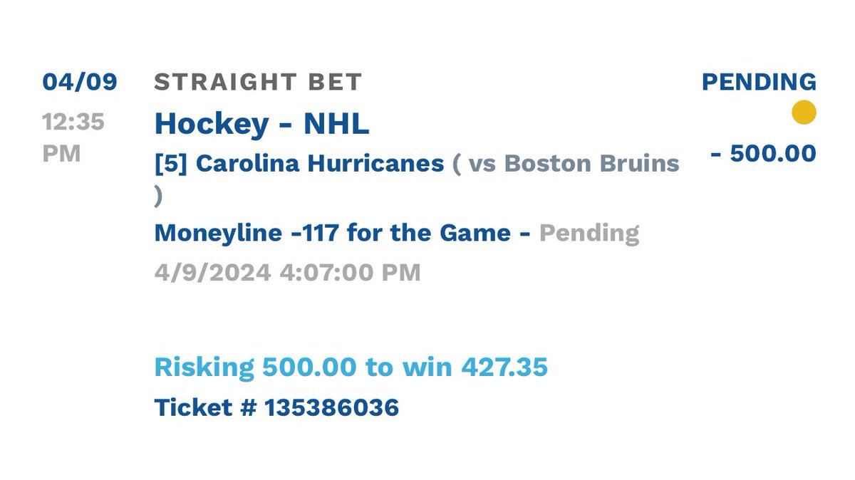 pardonmypick's tweet photo. SENDING THE MAX 🐳🐳🐳 TO A FEW THAT RETWEET ‼️

NHL FREEPLAY 🏒

HURRICANES ML

DROP A LIKE IF UR TAILING!!! 🔥🔥🔥 https://t.co/pSkxcebZut