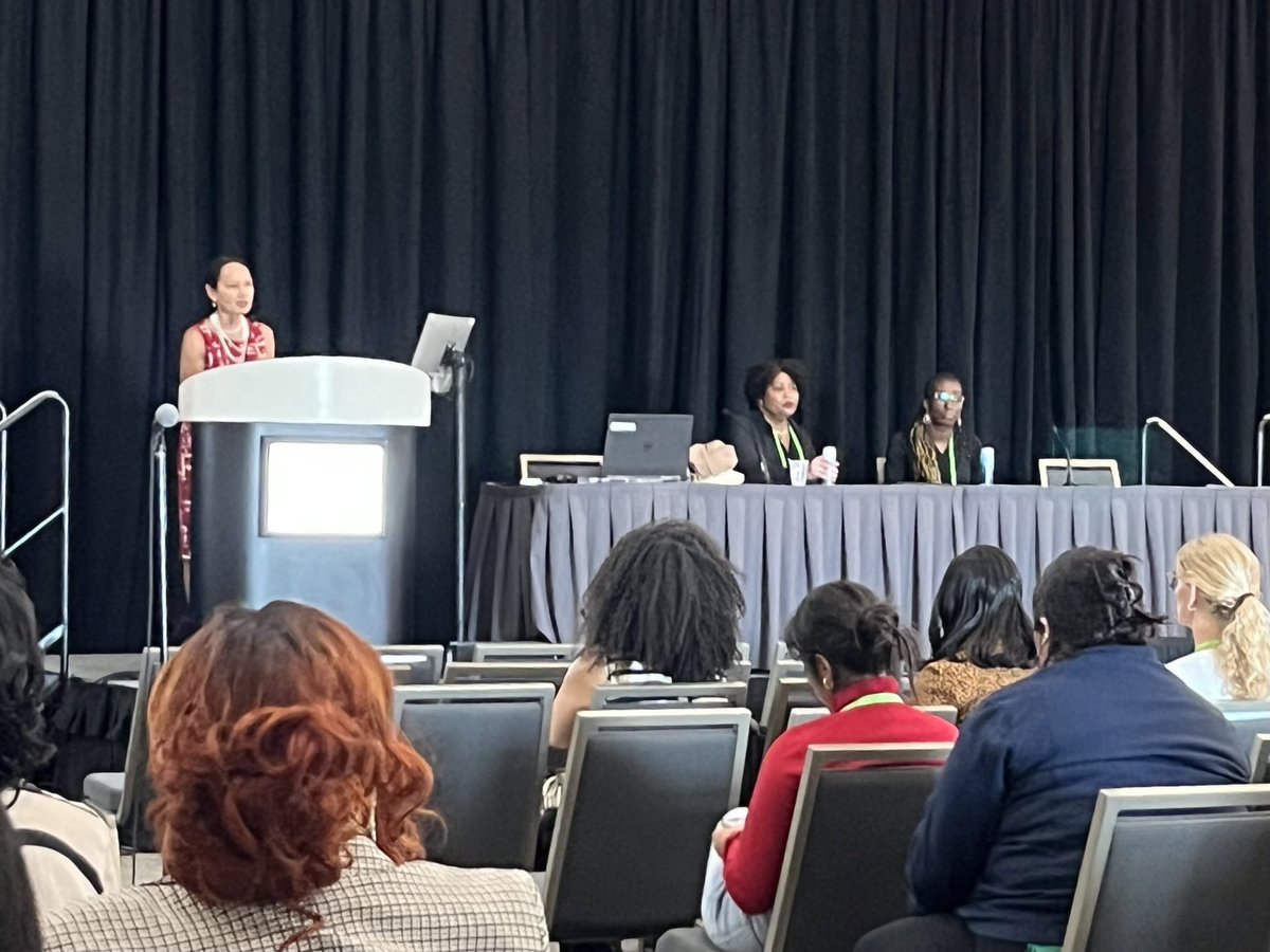 BCRF investigators Drs. Melissa Davis and Samilia Obeng-Gyasi spoke in an @AACR session today about cancer disparities, chaired by Dr. Lisa Newman. The session highlighted the impact of genetic ancestry and social determinants of health on breast cancer risk. #AACR24