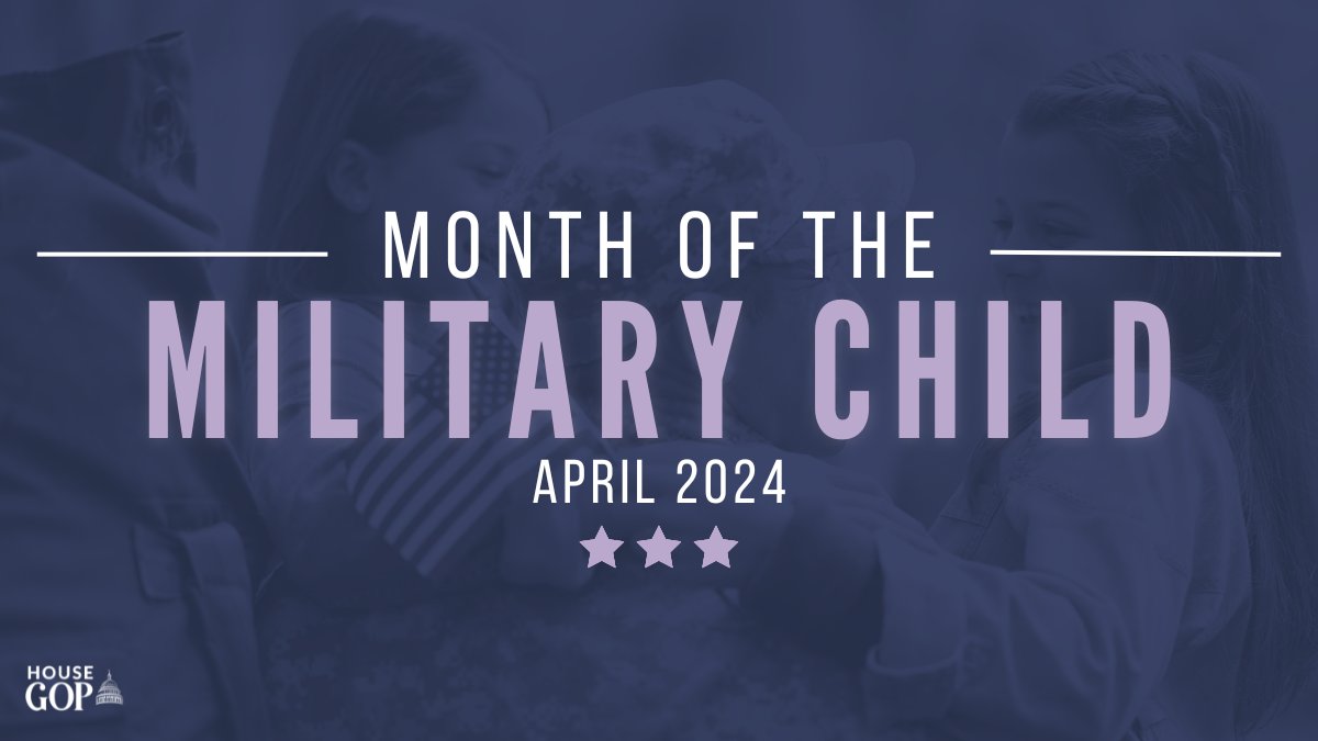 In April, we celebrate America's 1.6M military children. These kids face unique challenges like frequent moves, deployed caregivers, & changing schools. During April, we highlight the resiliency & toughness that military kids demonstrate daily & thank them for their sacrifice.