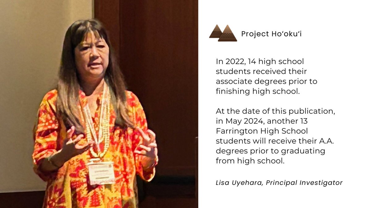 14 Years Later - Project Hoʻokuʻi's Impact on Hawaiʻi's Students. Read more at go.hawaii.edu/nLH Learn more about: ✔️Project Hoʻokuʻi III: Na Kumu Alakaʻi ✔️Project Hoʻokuʻi IV: ʻOhana Lōkahi ✔️Project Hoʻokuʻi V: Kūlia i ka Nuʻu ✔️Project Hoʻokui VI: E Hoʻomau