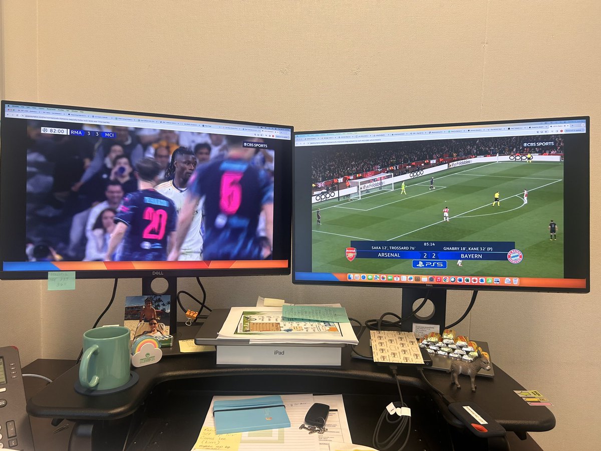 Finally figured out this work thing. #ChampionsLeague #ARSBAY