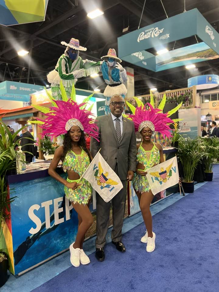 Did you know the US Virgin Islands hosts 5% of the global cruise passengers annually? YES, in the world! We are on fire and will continue to excel.

@SeatradeCruise booth 2024 REPRESENT!!! 
#seatrade2024 #STCGlobal #Wearecruise #Cruiseindustry #usvirginislands