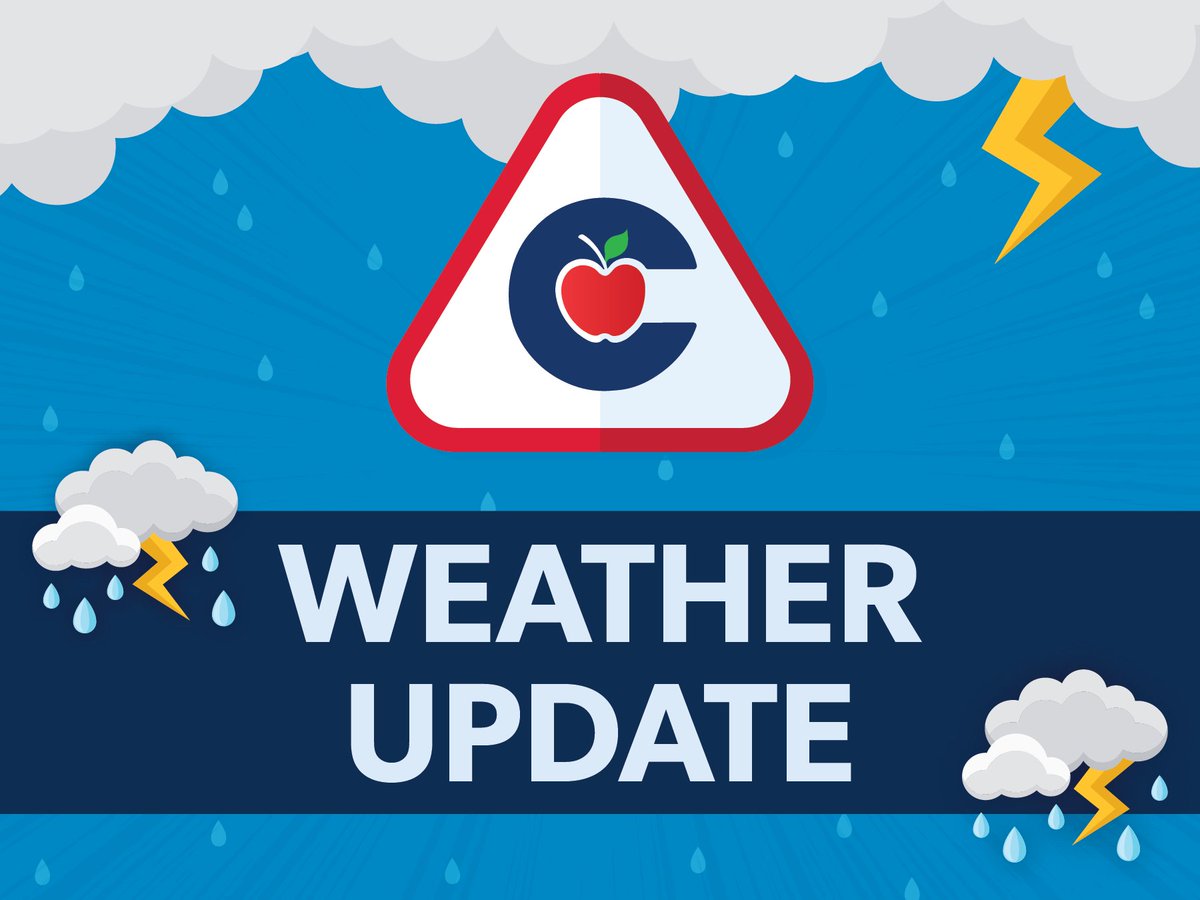 We're monitoring the weather forecast to move through the area overnight. The most severe weather is anticipated to move out by 8 AM. We will notify you as soon as possible if anything should happen that impacts the school day. Be safe!