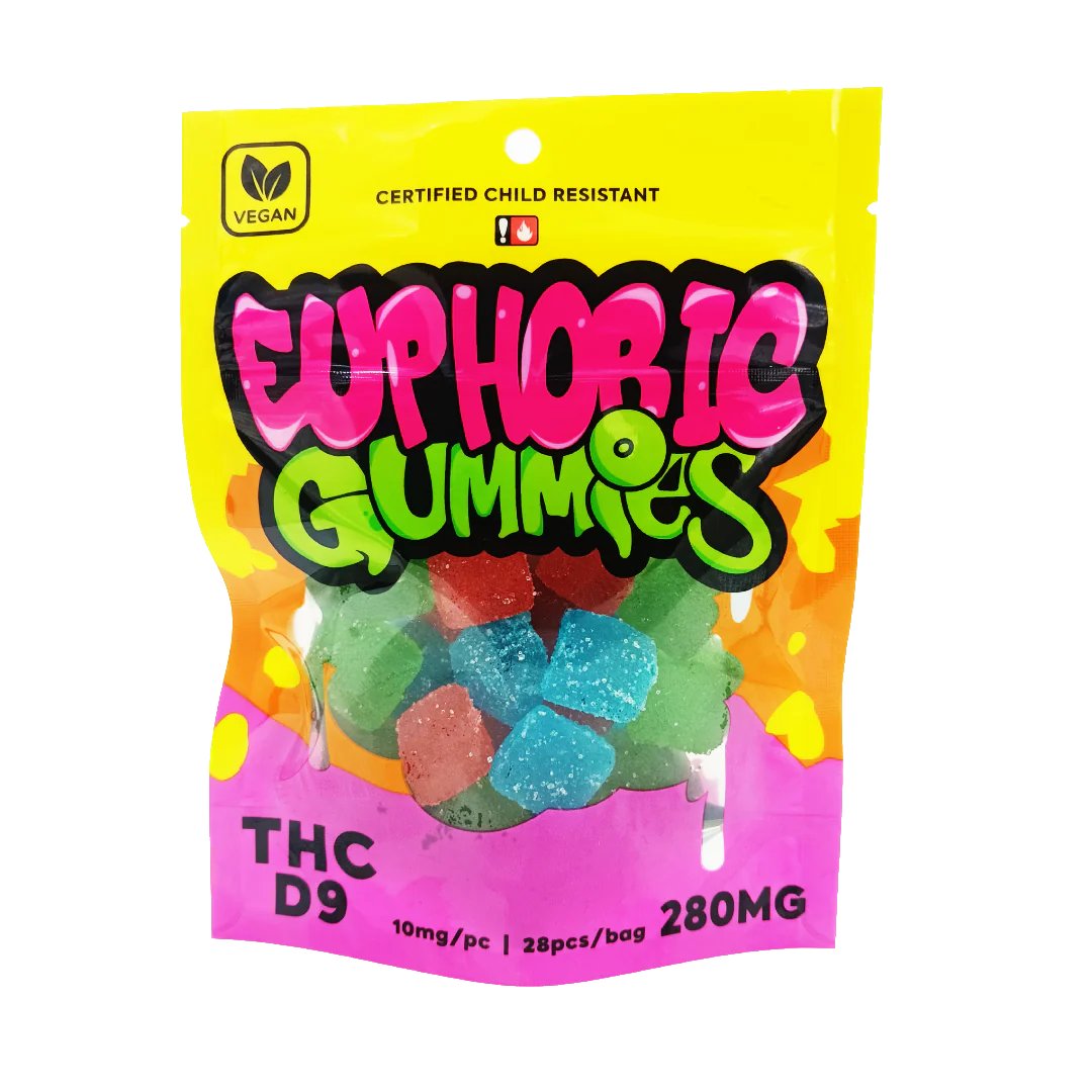 deviateCBD's tweet image. Euphoric D9 10mg - 280mg THC Hemp Mixed Fruit Gummies
Euphoric Gummies are the best tasting Gummies on the Market
280mg per bag, 28 Count. 10mg Delta-9 each Mixed Fruit
deviatecbd.com/collections/pr…