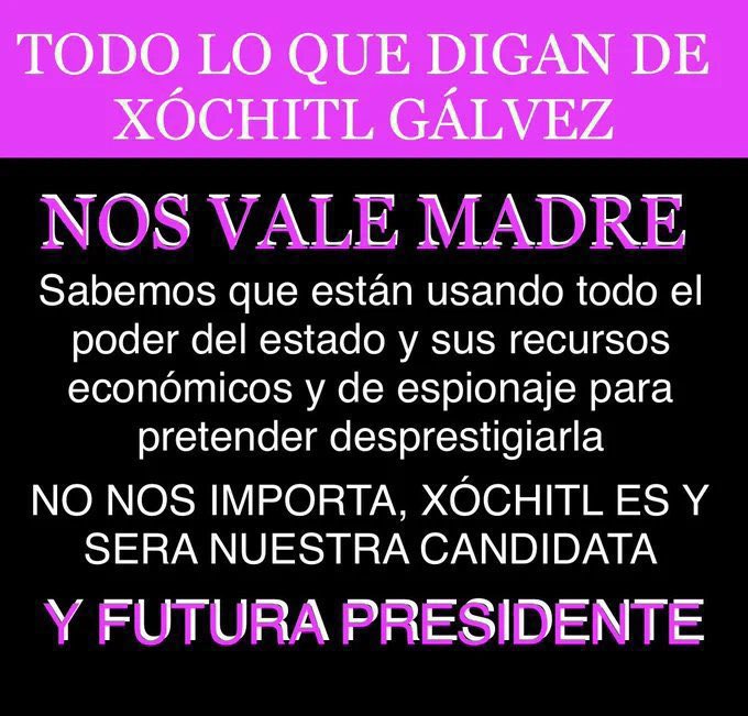 ryo_hermoso's tweet photo. VA DE NUEZ PA QUE LES QUEDE BIEN CLARO.🥳

Para esos que vieron otro debate, y no el que vimos todos los mexicanos. 🙄

Donde @XochitlGalvez SE RIFÓ a pesar de tener un formato que FAVORECIÓ ABSOLUTAMENTE a la oficialista y a pesar de eso LO GANÓ 

Me vale madrs lo que digan de Xóchitl! 

#AsiNoLoret 
#MiVotoParaXochitl 

MI VOTO 🗳️ ES PARA XÓCHITL!👇