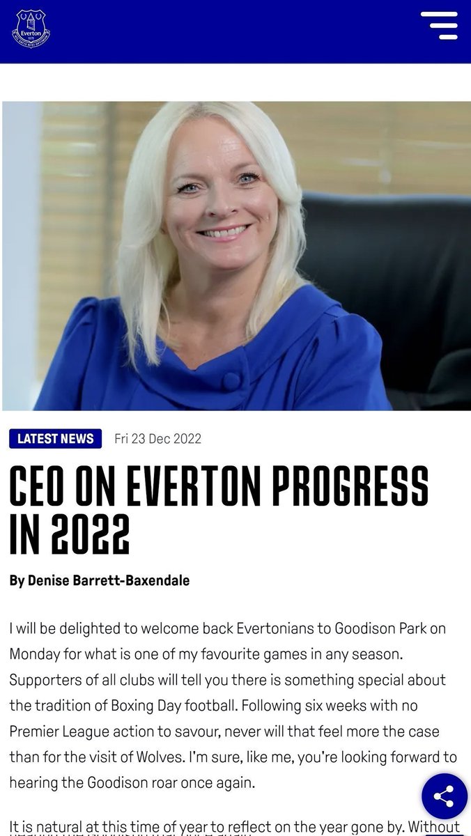 This is how nonsensical Bill Kenwright's Corporate Everton culture is Denise Barrett Baxendale had a salary + pay off of total £3.25 million More than we paid for Demarai Gray and Andros Townsend in summer 2021, when she picked up 'business awards' whilst club was in PSR talks!