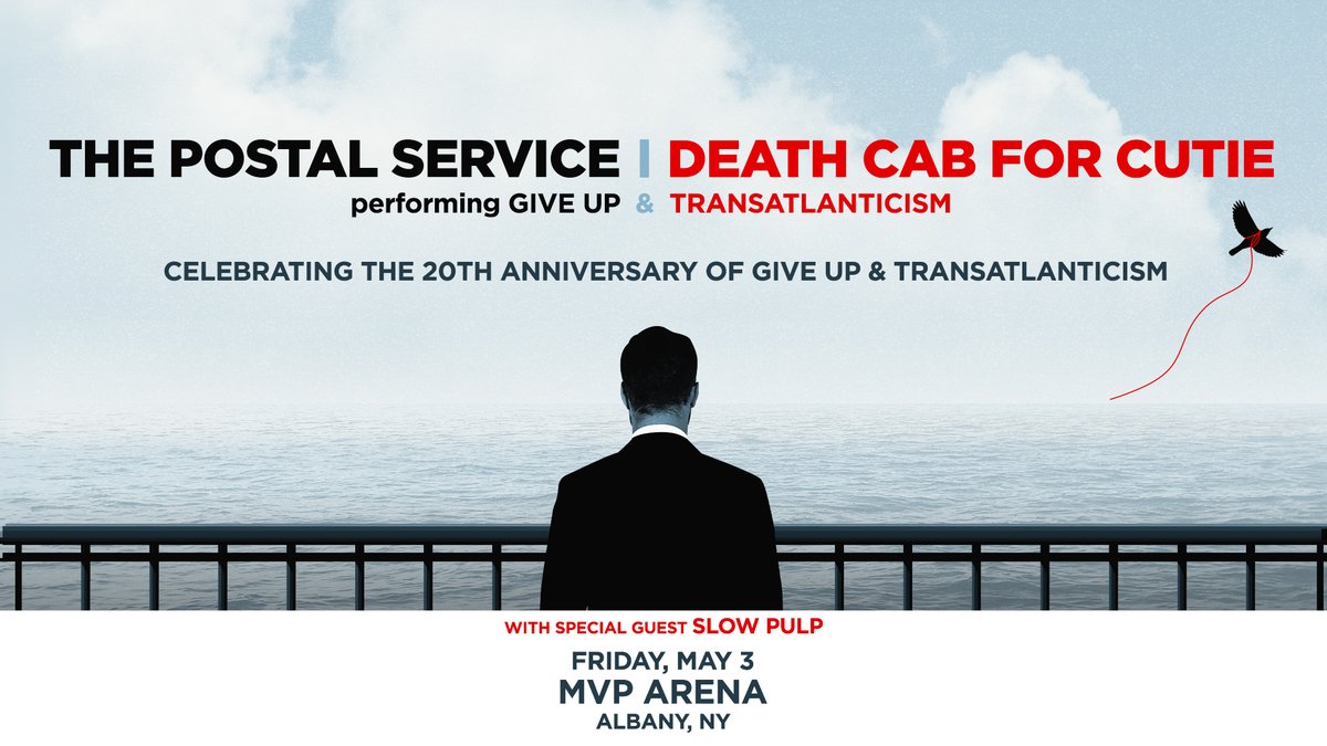 Just a friendly reminder that it will be May in just 3️⃣ weeks 🤯 Which also means it's almost time for @PostalService and @dcfc to celebrate 20 years of Give Up and Transatlanticism with us on Friday, May 3! Get all the information and buy your tickets at mvparena.com/events/detail/…