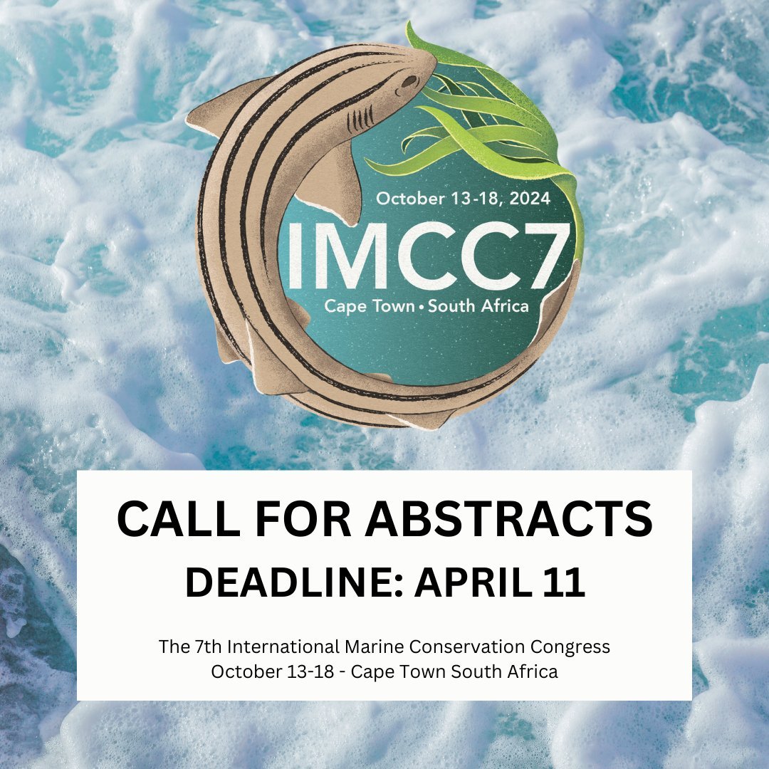 The clock is ticking...last two days to submit and share your work at the single largest gathering of ocean conservationists in the world, ie @IMCC2024 . Learn more here: scbmarineprogram.org/meetings-imcc7… @Society4ConBio @SCBMarine
