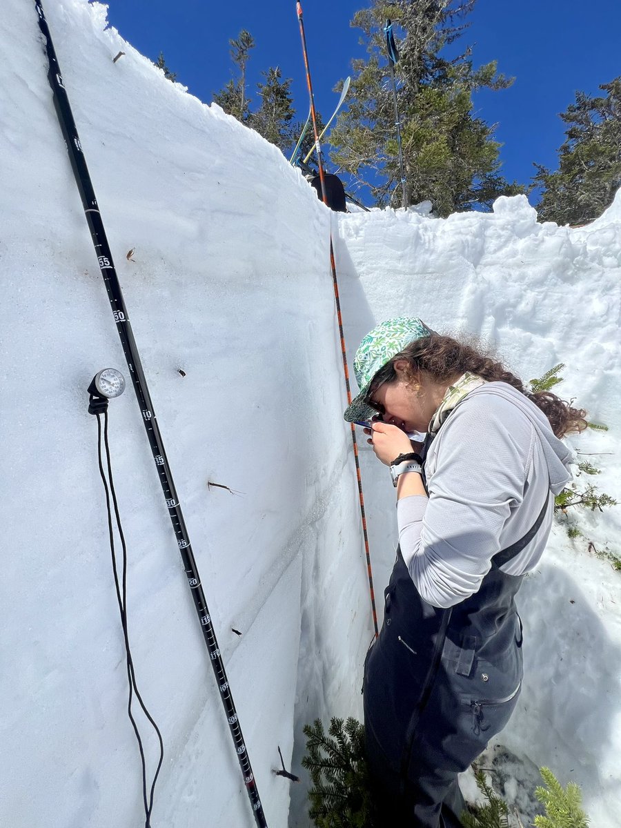 spring is for snow pits! a week on the Grand Mesa of Colorado for the SNOw Water equivalent Wideswath Interferometer (SNOWWI) field campaign — new snow, lots of melt-freeze crusts, and a few dust layers — and some beach days at the top of Vermont — isothermal ❄️