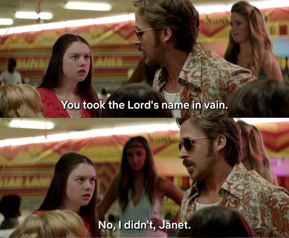 emmasaurustex's tweet photo. I've always considered Gosling's role in Drive as my favorite, but his portrayal of Holland in The Nice Guys might just give it a run for its money. https://t.co/m1xAPoUHkA