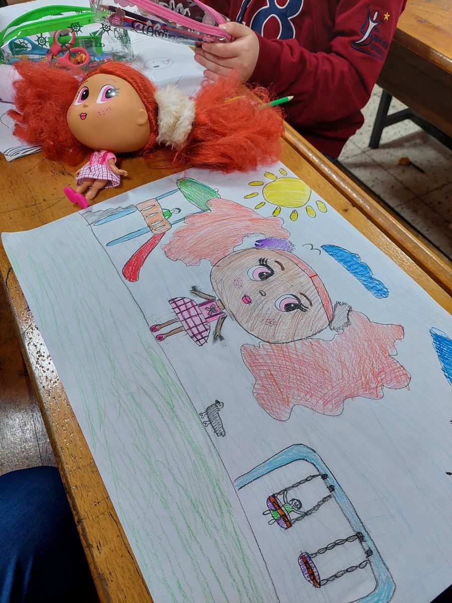 busrayoldas7's tweet photo. During our toy drawing lesson, a student measured her toy with a ruler and proudly declared, 'Not 3D, but 8D!' Their creativity always brightens my day! https://t.co/nG4KCEiJxW