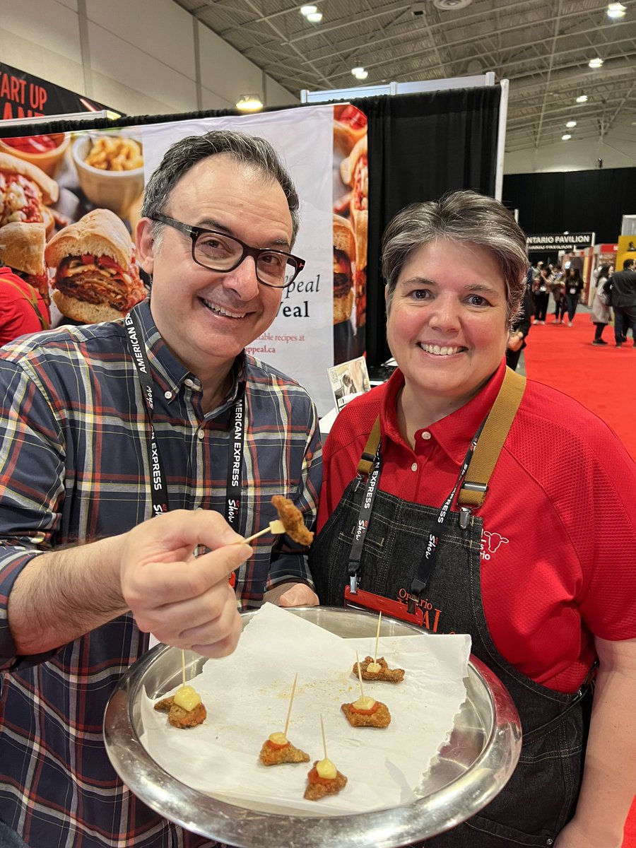 Always great spending time with <a href="/johncatucci/">John Catucci</a> as we promote Ontario Veal and our search for Ontario’s Best Veal Sandwich contest at the Restaurants Canada show!  <a href="/OntarioVeal/">Veal Farmers of Ont.</a> <a href="/OntVealAppeal/">Ontario Veal Appeal</a>