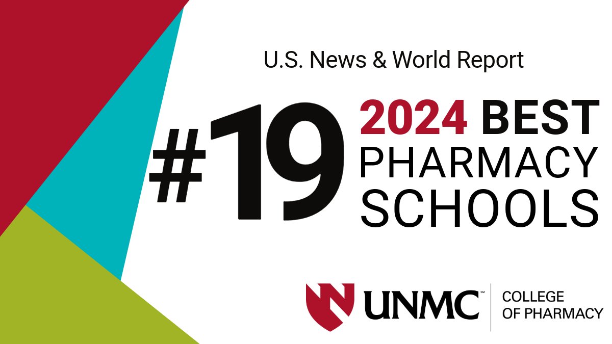 UnmcCop's tweet photo. In case you missed the news, UNMC College of Pharmacy is officially in the top 20! #usnewsandworldranking https://t.co/zQjPCO77FR