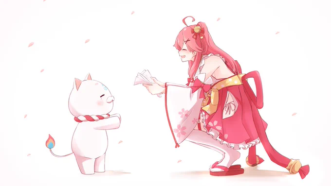 ずっとついていくよ#みこち200万人  #miko_Art 