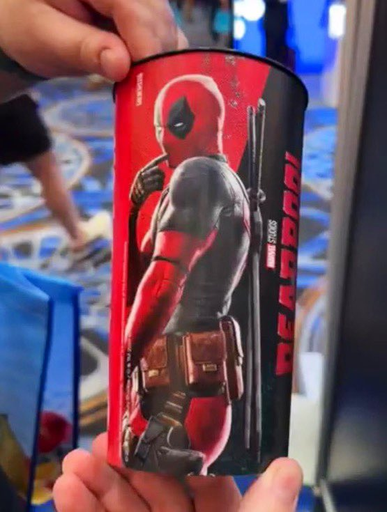 ‘DEADPOOL & WOLVERINE’ cups spotted at Cinema Con. (via @TheMoviePodcast)