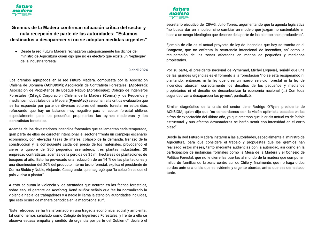 Col Ing. Forestales tweet media