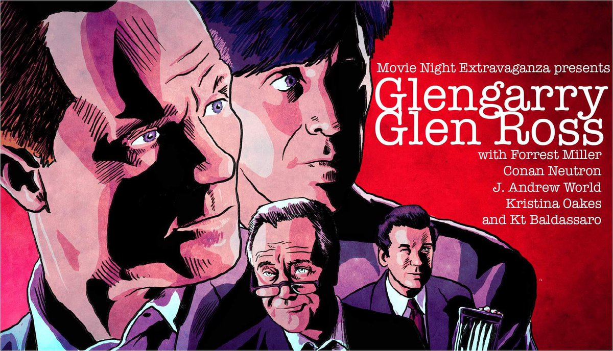 Tonight!!! (4/9) 8e/7c/6m/5p @MovieNightExtra We will be joined by @KtBaldassaro to talk about Glengarry Glen Ross @cosmepolitics @conanneutron @rightaboutnow2 youtube.com/watch?v=Dr-53D…