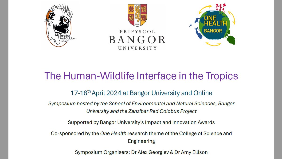 Interested in Primates/One Health/Wildlife Human Coexistence? Join this fabulous event next week. The stellar talks (featuring @sianswaters, @GoldbergTony, @KJHockings , @LuciKirkpatrick, @KellySambucci) will be live-streamed. Register: forms.office.com/e/jxaSnUch15