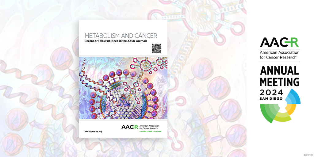Attending #AACR24? Pick up a copy of the AACR Journals Collection, Metabolism and Cancer, at the Publications Booth 4043 during the @AACR Annual Meeting 2024. bit.ly/3xrBxgC