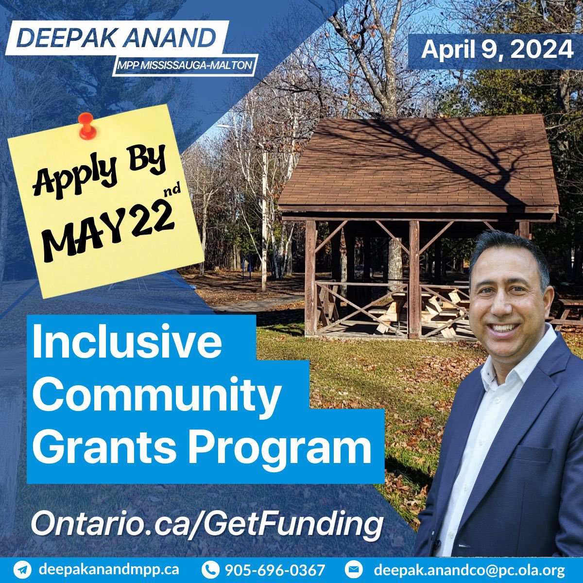 #Nonprofits can now apply for up to $60,000 for projects that’ll help seniors & ppl with different abilities to participate in community life. This year's focus is on increasing access to outdoor spaces & promoting accessible housing & transportation. bit.ly/ON-Inclusive