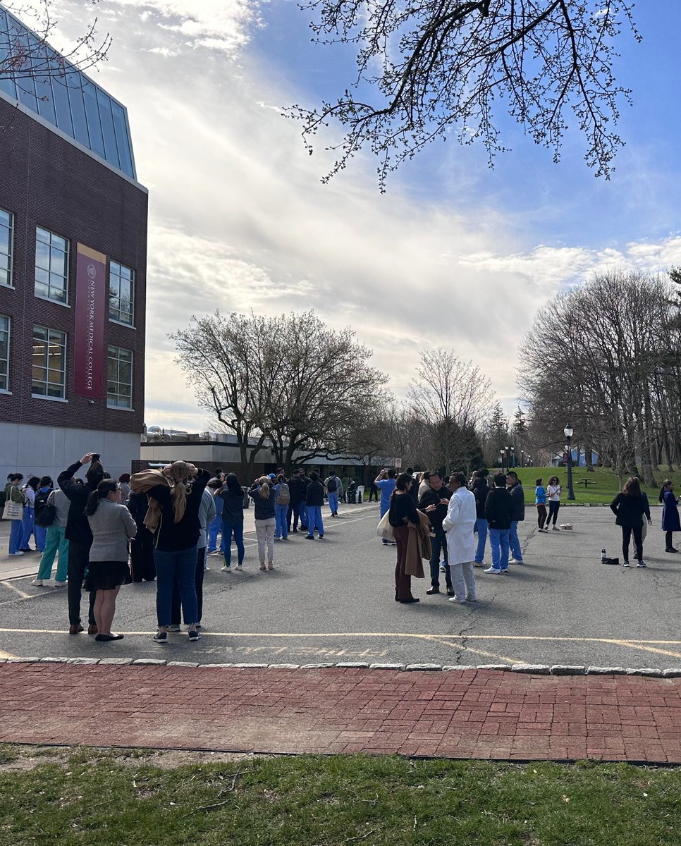 The solar eclipse watch party gathered students from all over campus around the MEC! // #NYMCambassador post from Christopher L., BMS student, #NYMC GSBMS. #NYMCGSBMS #biomedical sciences #gradschool #college // ⛄️ ❄️