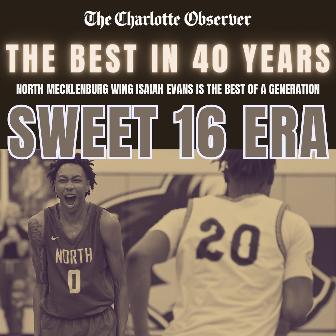 The best Charlotte high school basketball player of the past 40 years is still in high school, and is a McDonald's All-American committed to Duke. Here is the story of Isaiah Evans. TAP HERE: charlotteobserver.com/sports/high-sc…